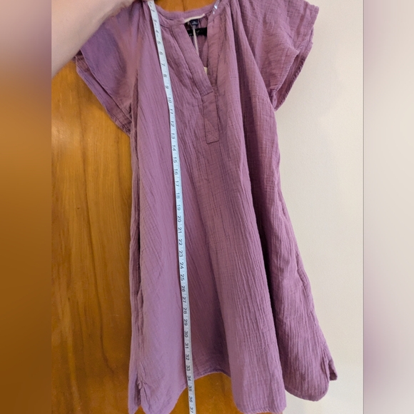 Universal Thread Lavender Casual Gauze Dress - Picture 4 of 7